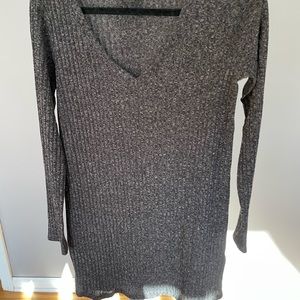 Sweater dress - grey/black